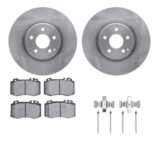 R1 Concepts WFWH1-63073 E- Line Series Brake Rotor W/ Ceramic Brake Pads & Hdw